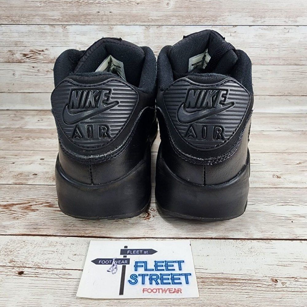 Nike Air Max 90 GS Triple BlackSneaker Boy's Kids Size 4.5y Women's 6 - Picture 7 of 8